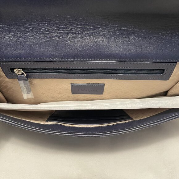 Cole Haan Clutch Womens Blue Leather New with Small Damage - Picture 4 of 6